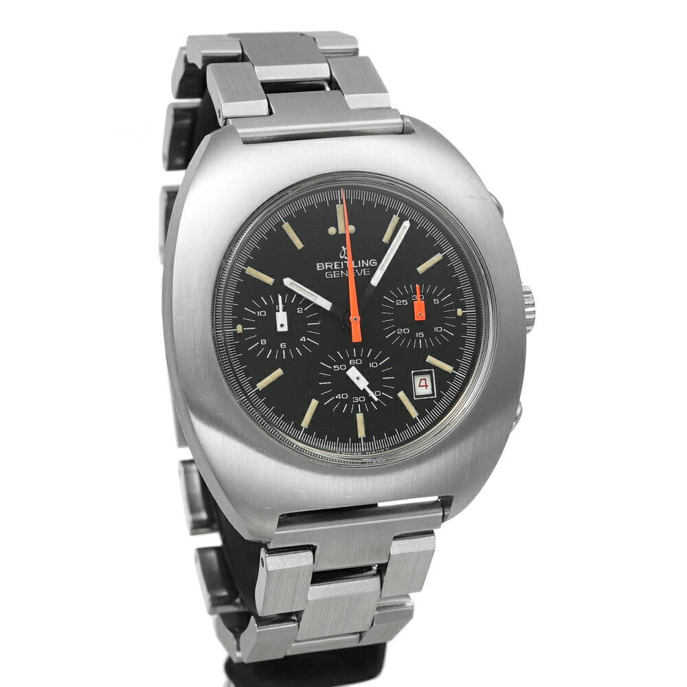 Breitling Long Playing 7103 Black Men'S Used Watch #61330