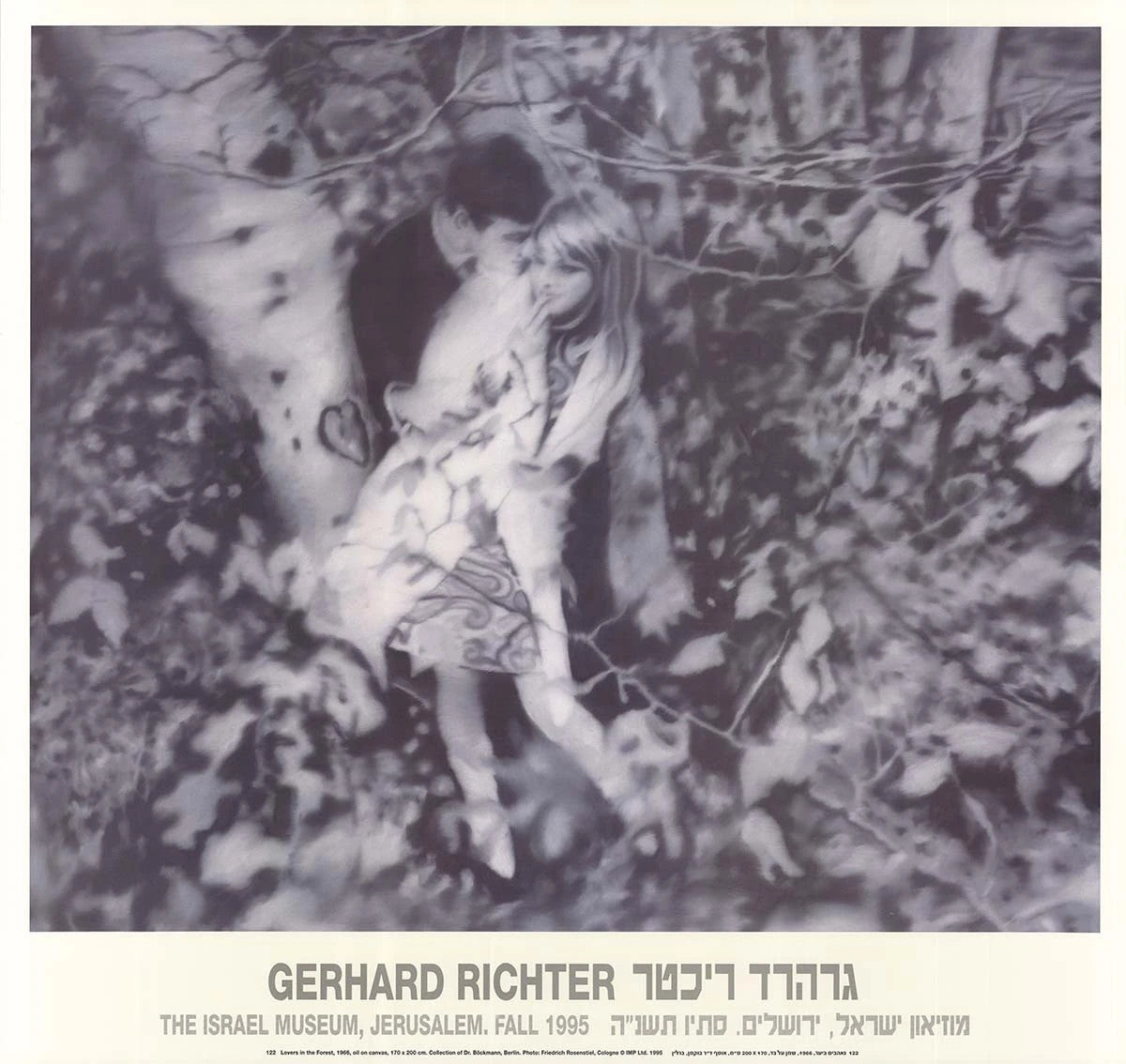 Gerhard Richter Lovers In The Forest " Poster Contemporary Bl
