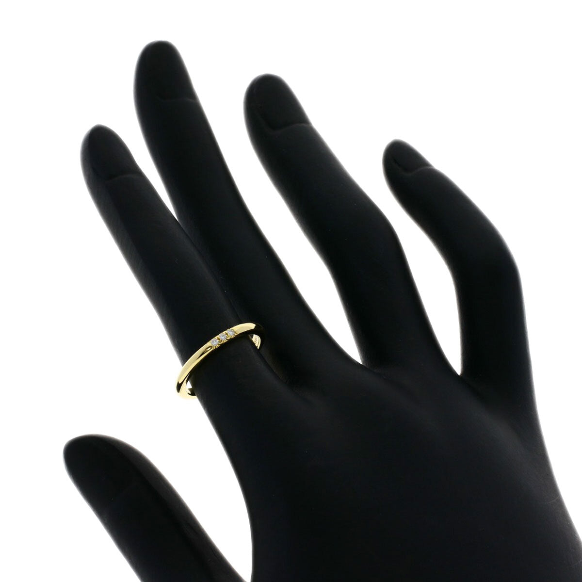 Tiffany&Co. Ring Forever 3P Diamond K18 Yellow