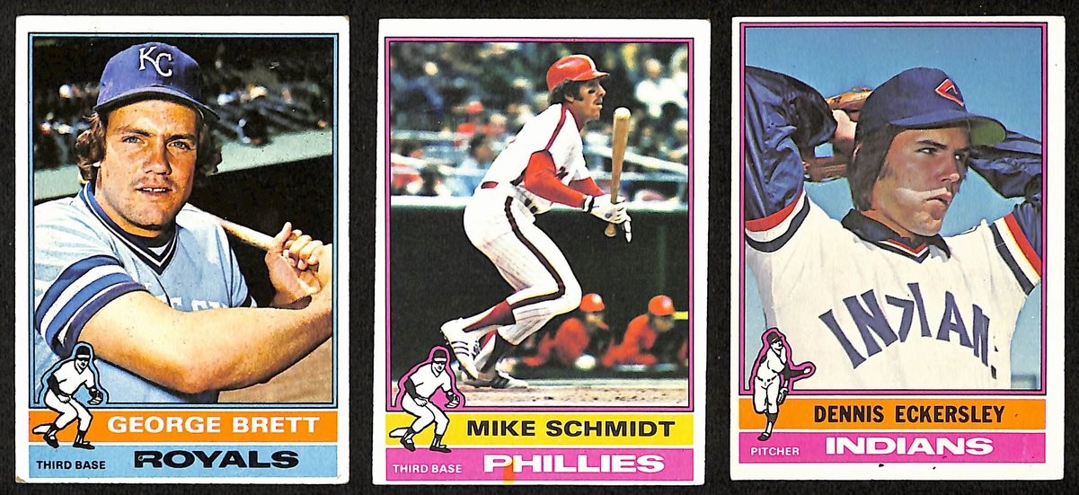 1976 Topps Baseball Complete Set (660) Brett Rc