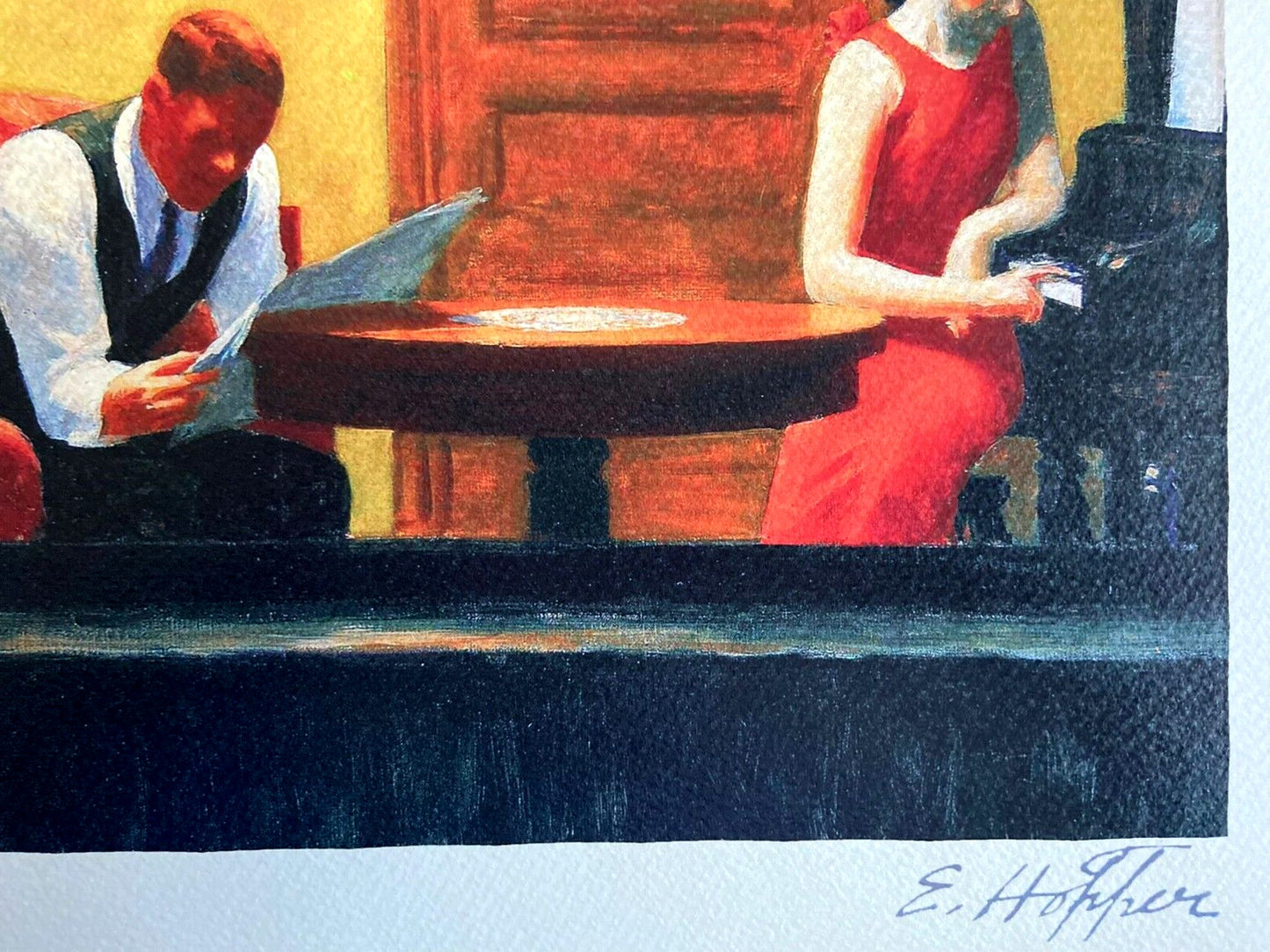 Edward Hopper Lithograph Coa Certificate Signed