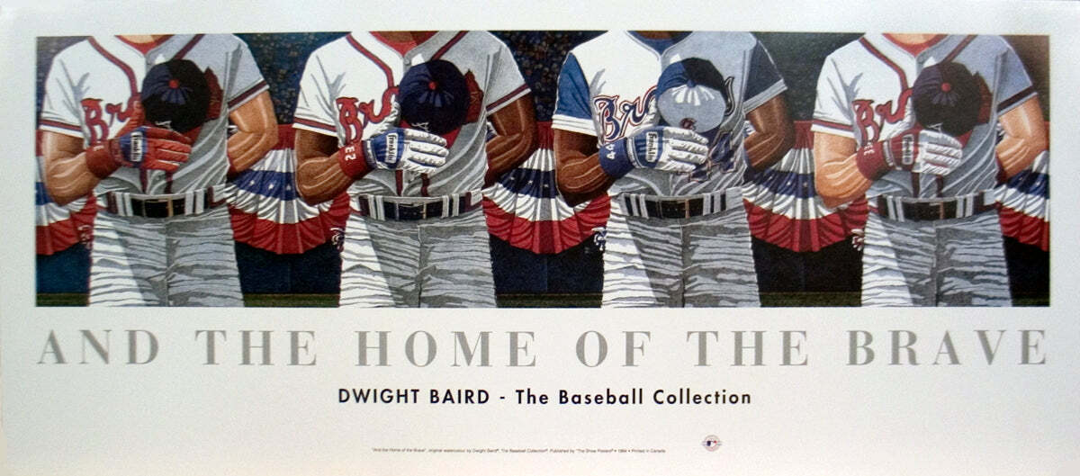 Dwight Baird Home Of The Brave " Poster Outsider Art