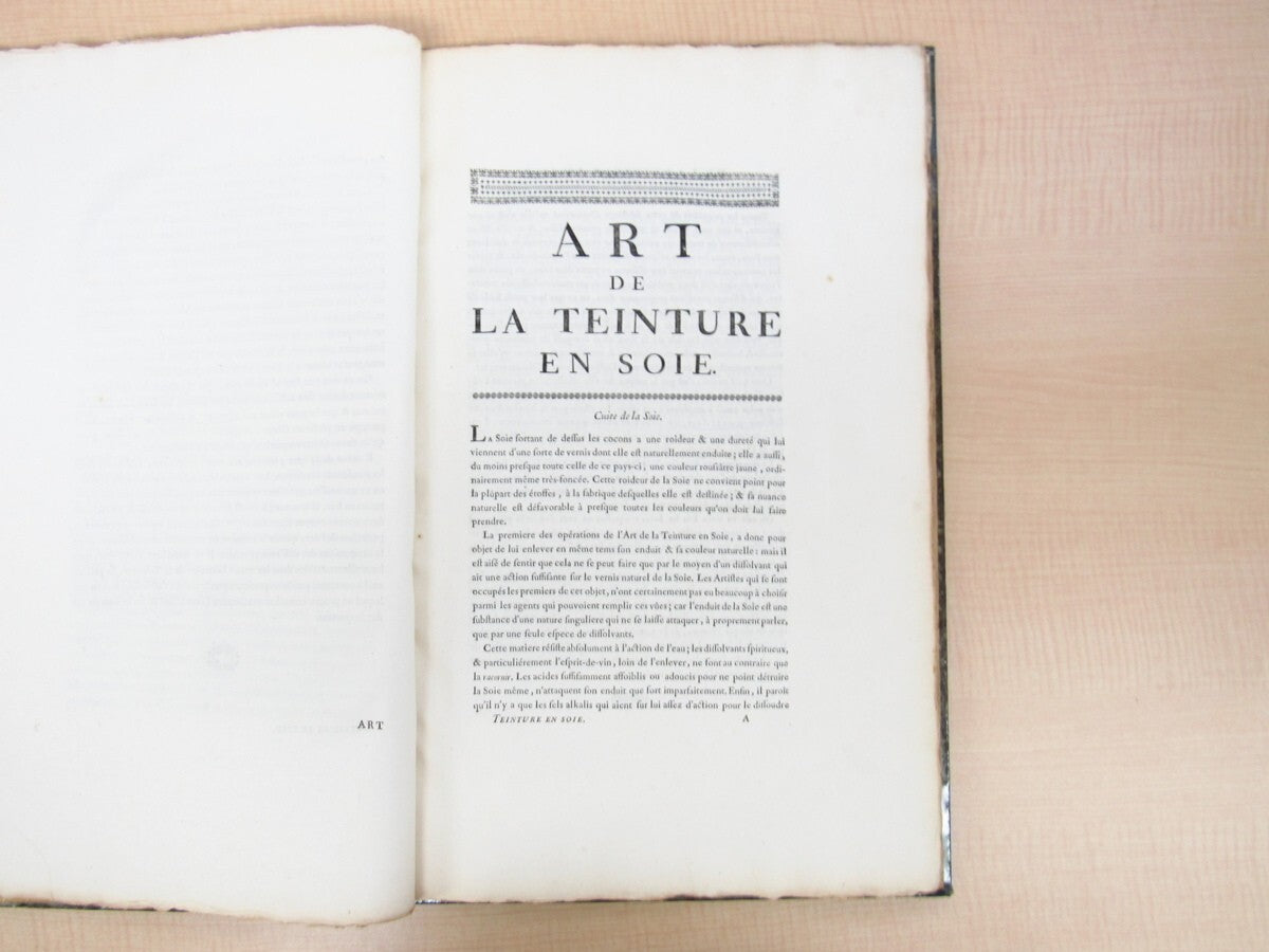 ?Art De La Teinture En Soie? By Pierre-Joseph Macquer, 1763, First Edition Paris