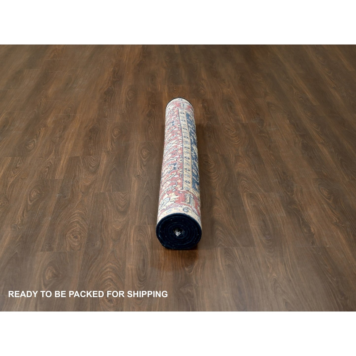 6'X9' Retro Black Hand Knotted Karjihooz Design Natural Wool Oriental Rug