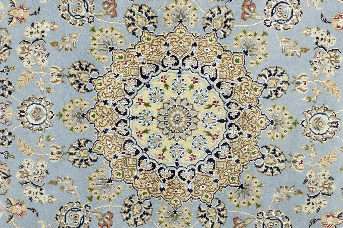 Handmade Indo-Nain Oriental Area Rug Floral