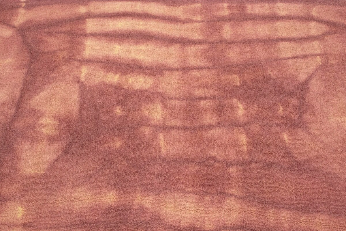 Deep Blush Hand-Tufted Tie-Dye Abstract Rug