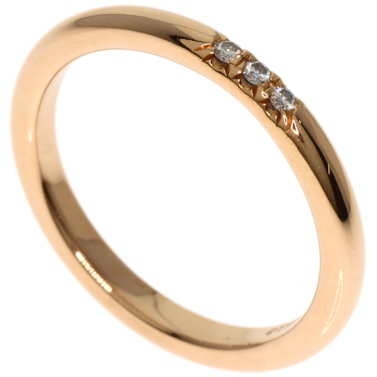 Tiffany&Co. Ring Forever Classic 3P Diamond K18