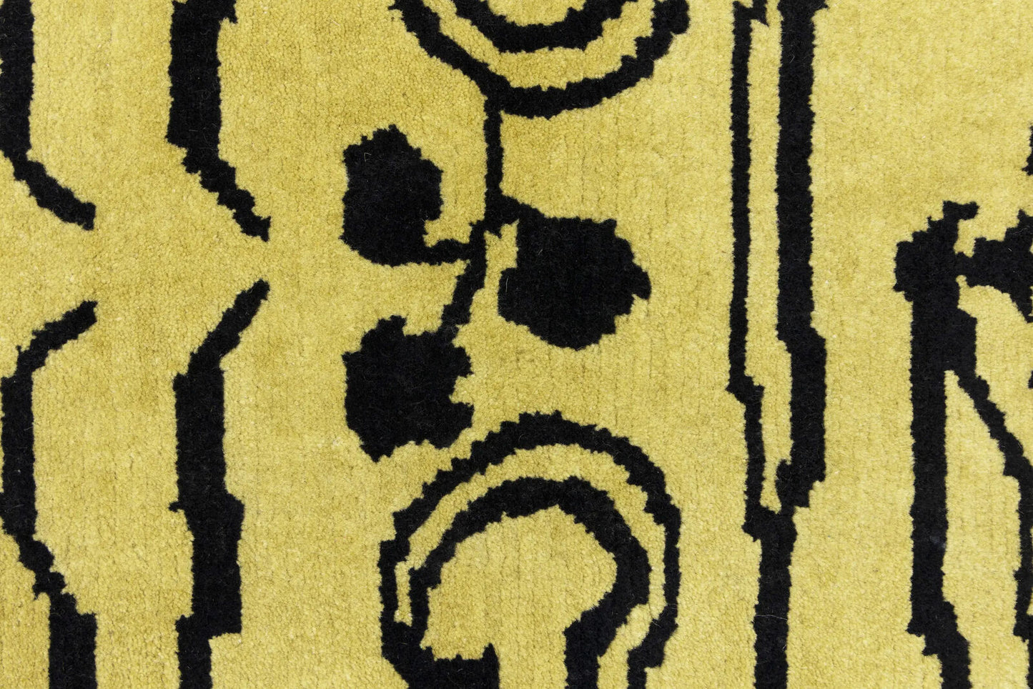 Handmade Nepali Wool Oriental Rug Modern Tribal