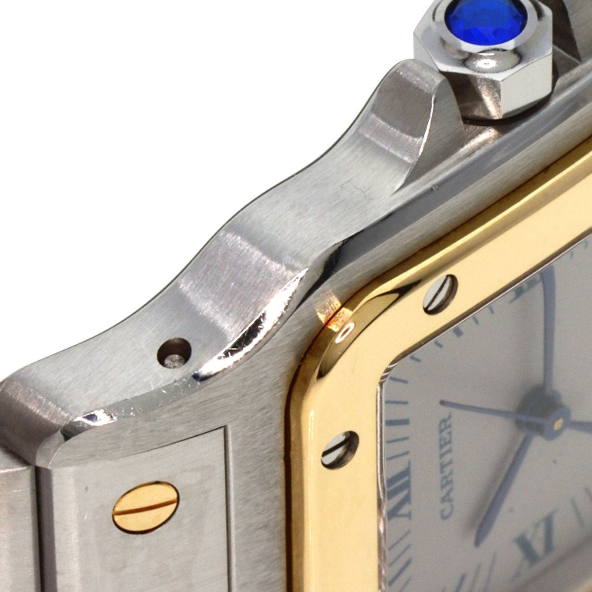 Cartier Santosgalbe Lm Watches W20023C4 Stainless Steel/Ssxk18Yg Mens