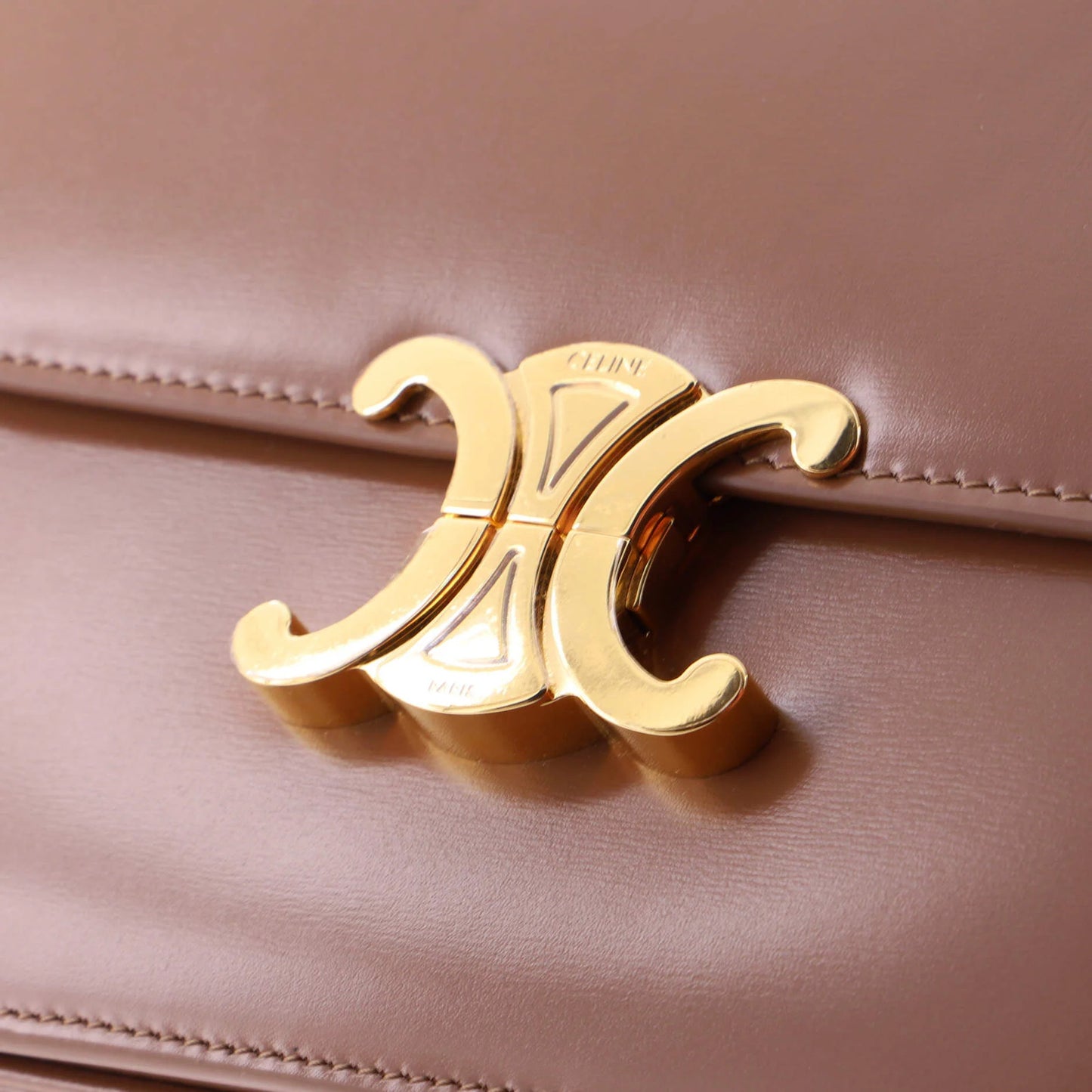 Celine Triomphe Shoulder Bag Smooth Calfskin Medium