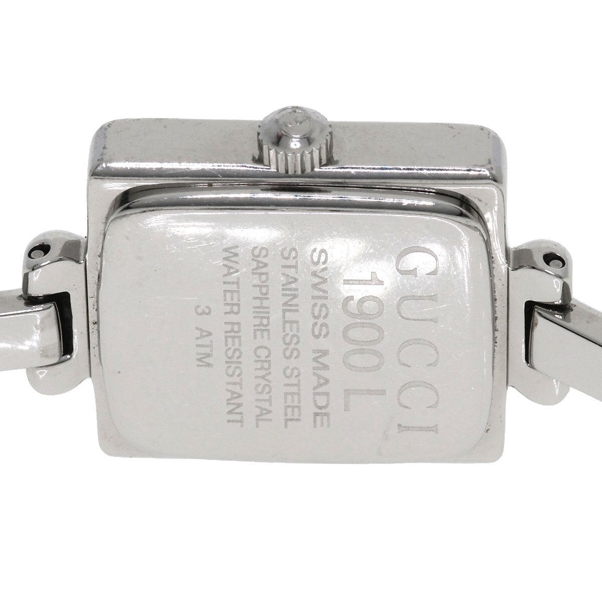 Gucci Square Face Watches 1900L Stainless Steel/Stainless Steel Ladies