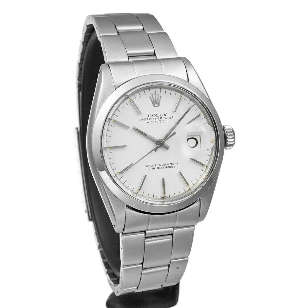 Rolex Oyster Perpetual Date 1500 White Men'S Used Watch #114728
