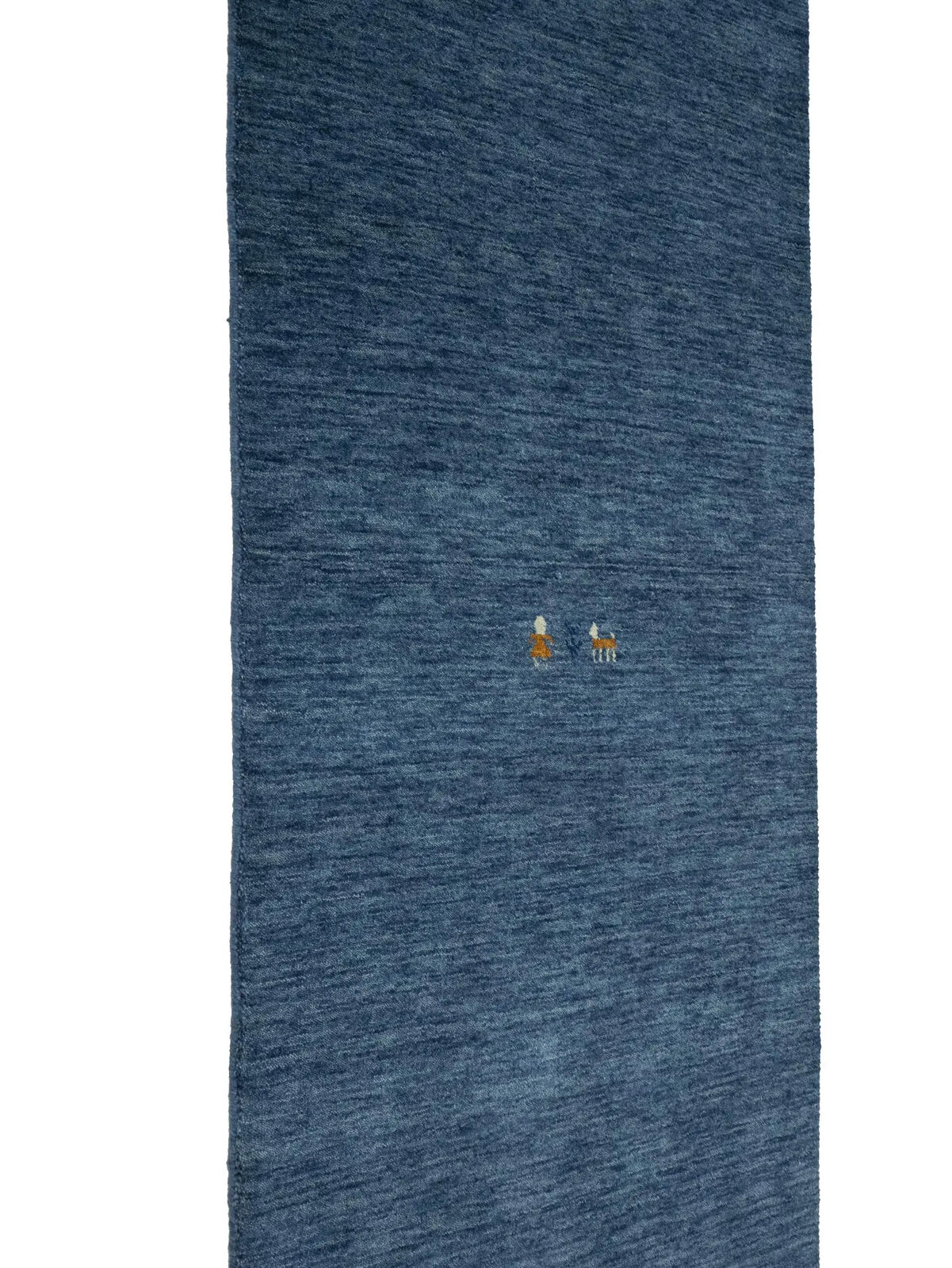 Modern Gabbeh Runner Rug 3X10 Ft Steel Blue