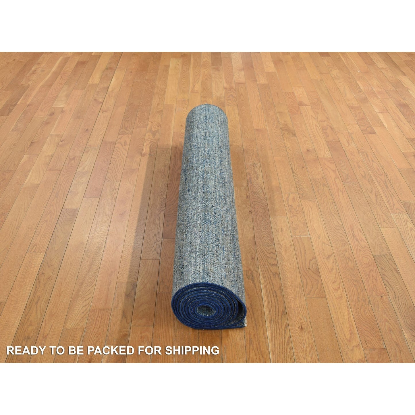 5'X14' Blue Kohinoor Collection 100% Wool Hand Knotted Gallery Size Rug