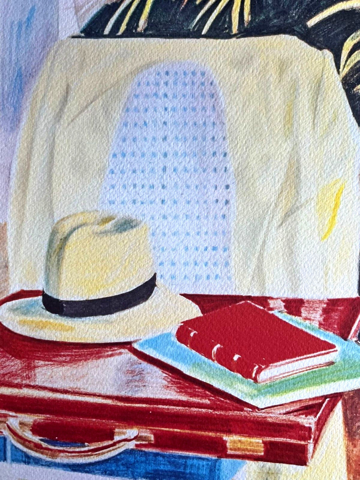 David Hockney Lithograph From A Painting "Bombay"