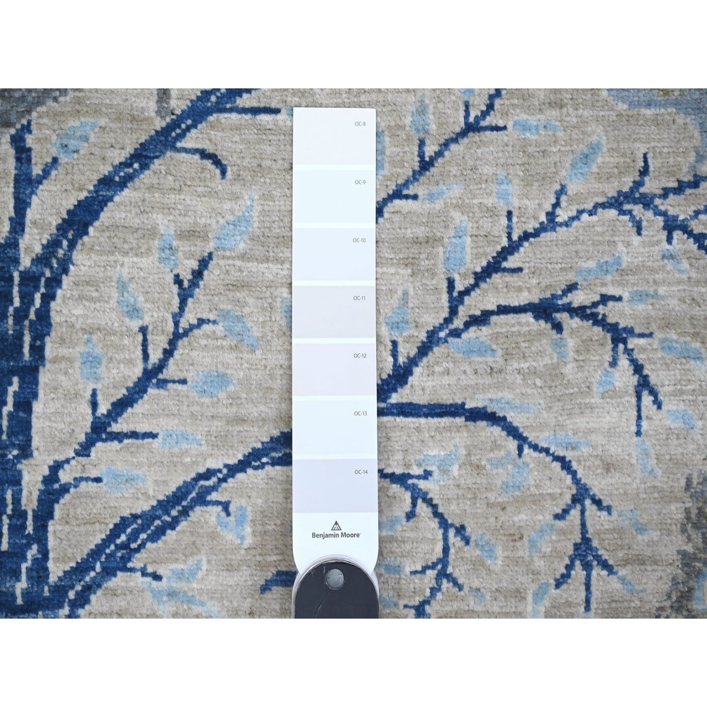 6'X8'5" Grandma Gray Afghan Peshawar Hand Knotted 100% Wool Oriental Rug