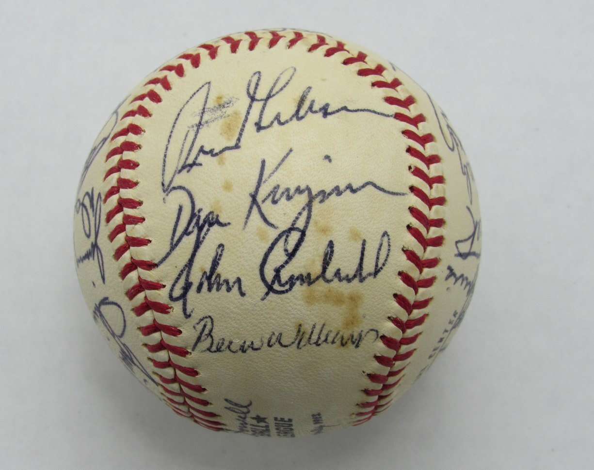 1972 Giants Team Signed By 23 Onl Baseball