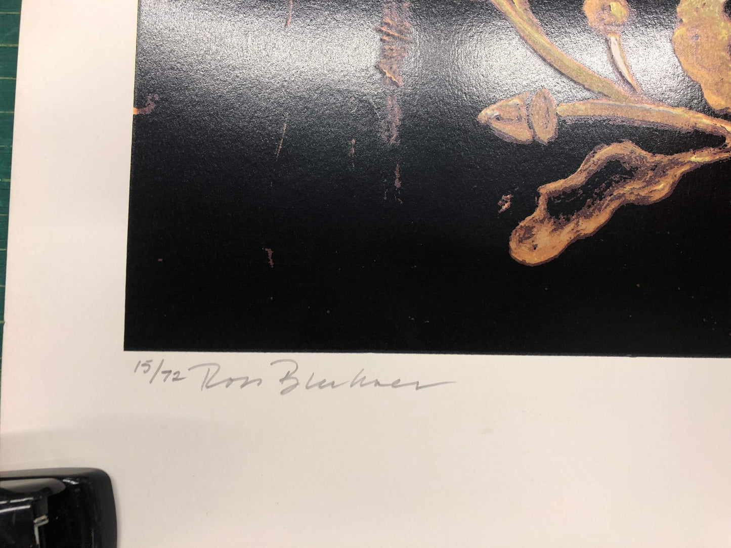 Ross Bleckner Sphere And Moulding Signed "