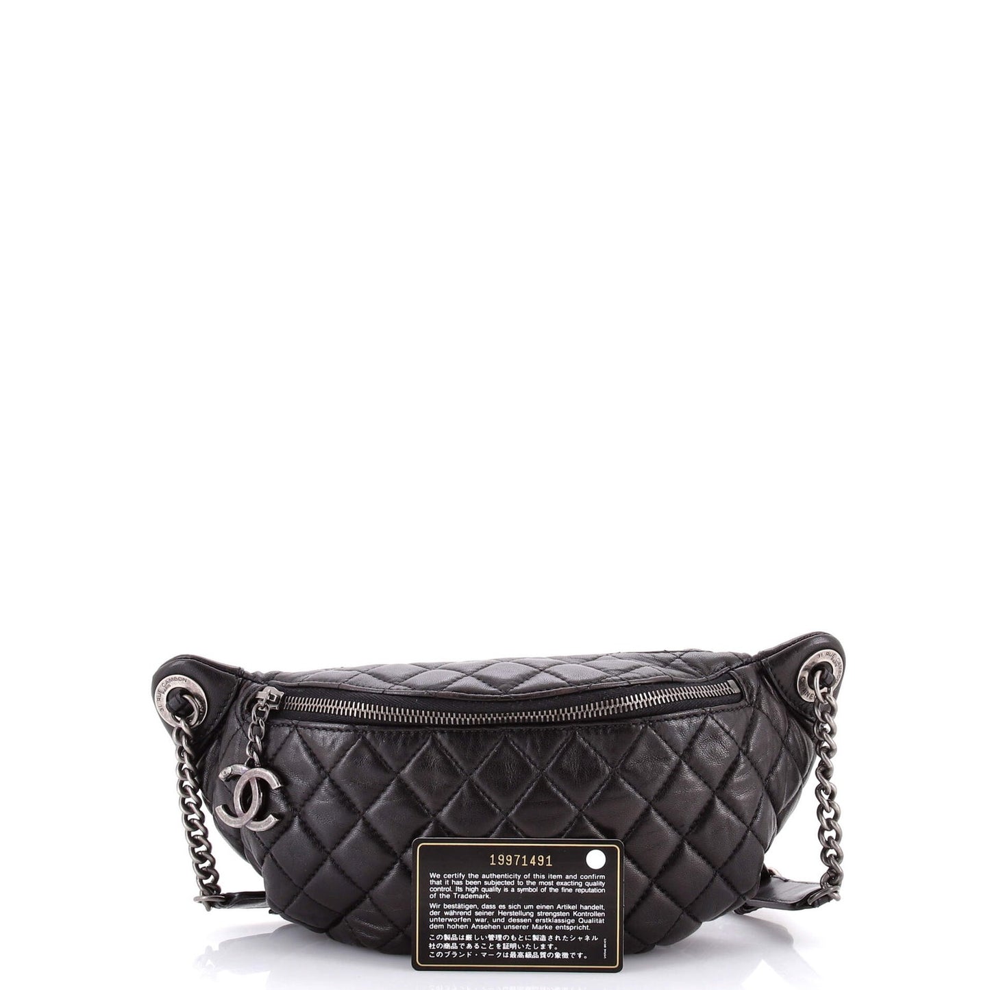 Chanel Banane Waist Bag Quilted Leather