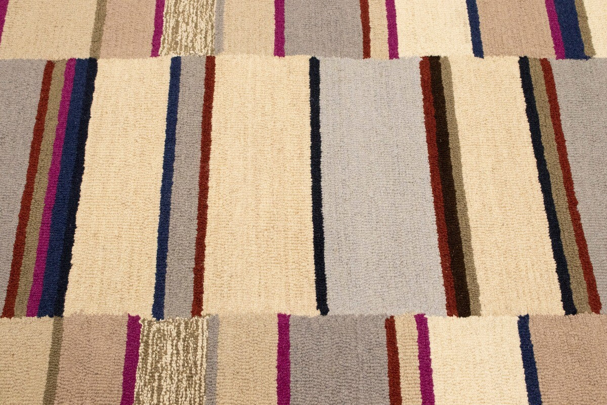 5X8 Ft Modern Hand-Tufted Rug Multicolored