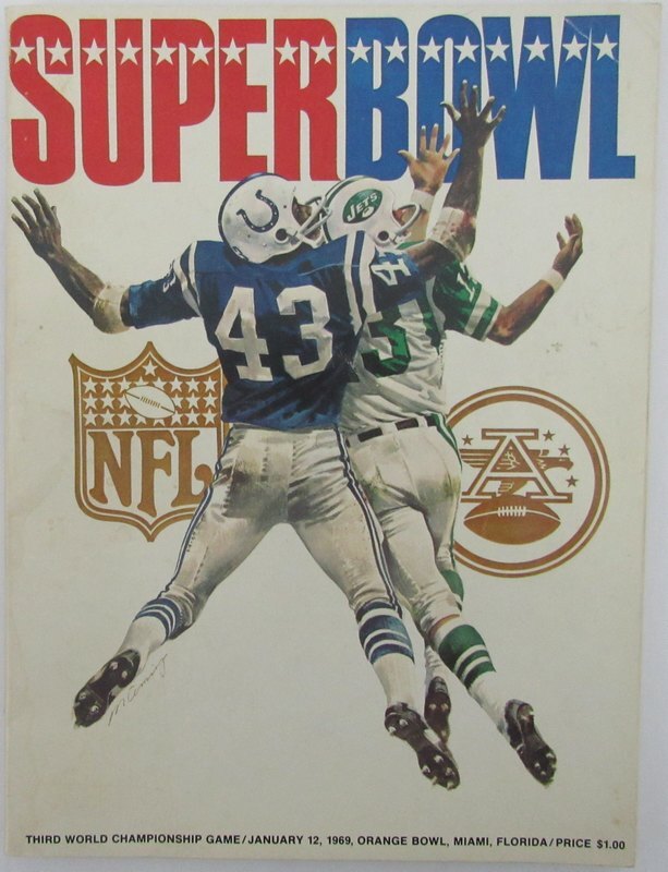 Super Bowl Iii - 1969 Vintage Rare Program Colts