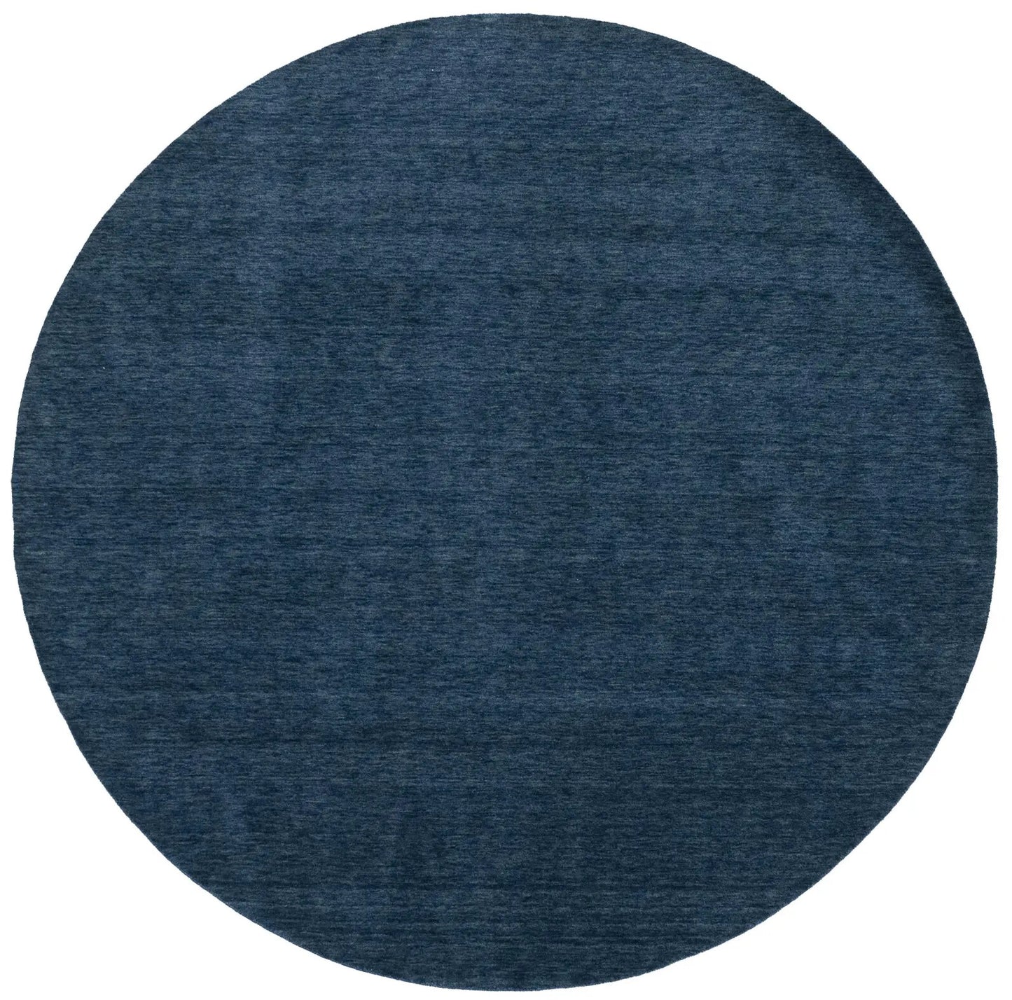 Steel Blue Solid Design Hand-Loomed 8X8 Gabbeh