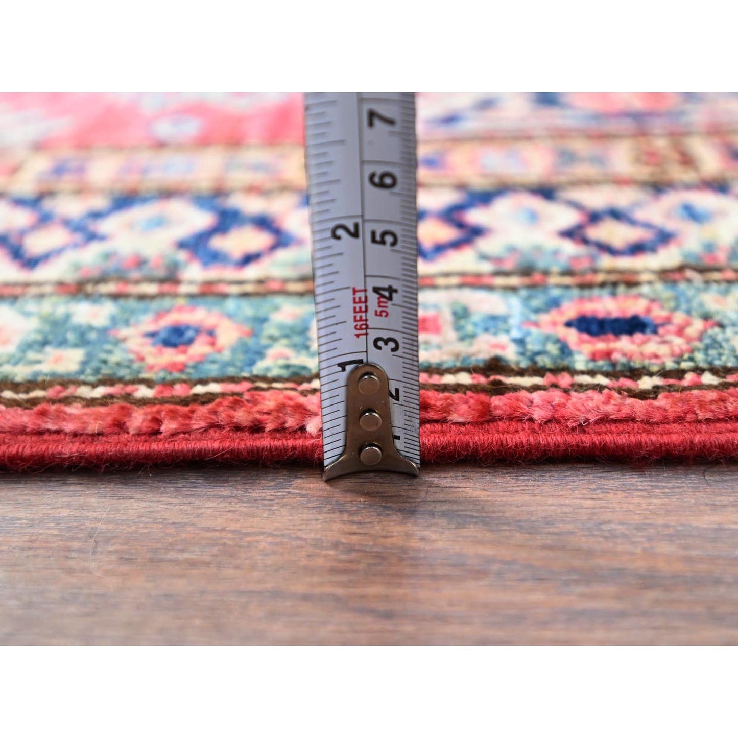 2'8"X20'10" Red Super Kazak Hand Knotted Wool Xl Runner Oriental Rug