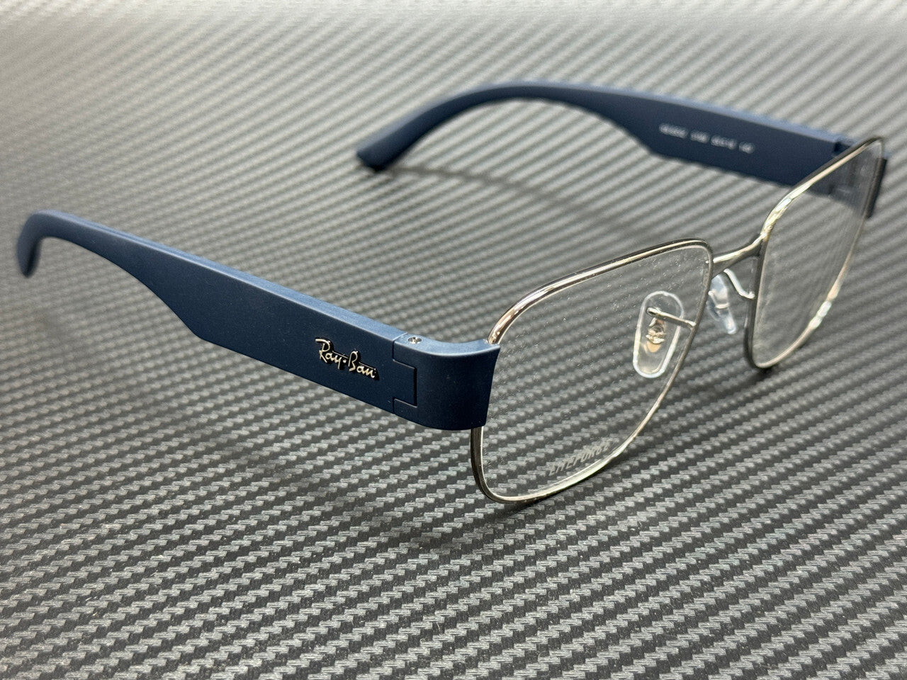 Ray Ban Rx6532 3189 Gunmetal Matte Blue 55 Mm
