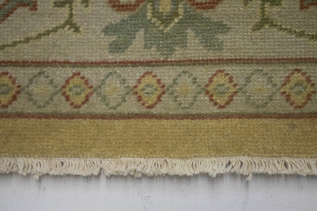 Hand-Knotted Oriental Rug Muted Antique-Washed