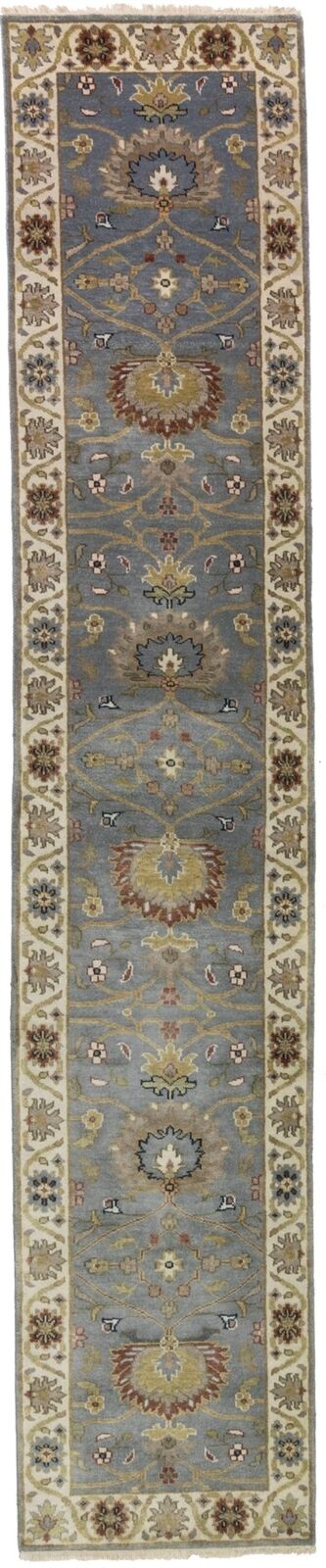 Muted Floral Peshawar Osh Chobi Runner Rug