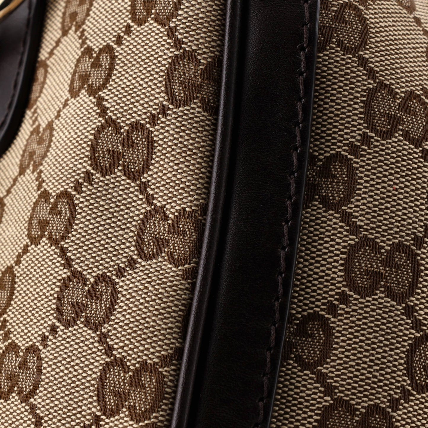 Gucci Vintage Web Boston Bag Gg Canvas Medium