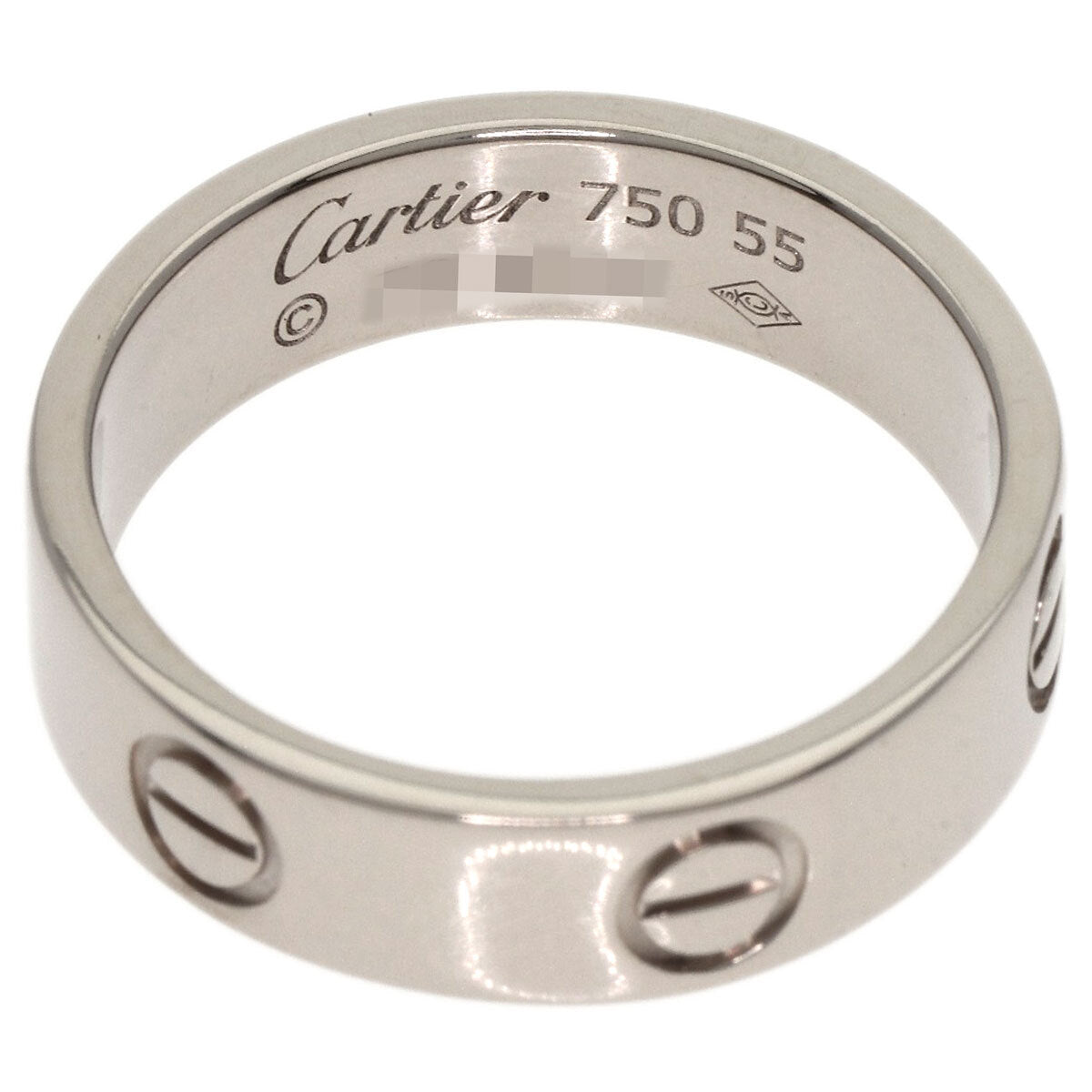 Cartier Ring Love Ring #55 K18 White Gold