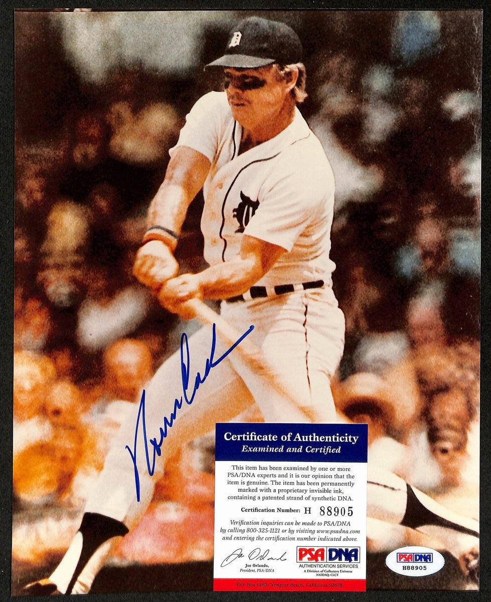 Norm Cash Signed/Autographed 8X10 Photo 1968