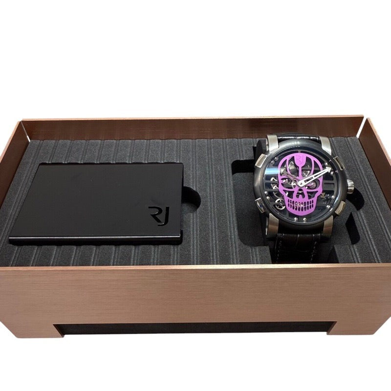 Romain Jerome Skylab 48 Purple Skull Rj.M.Au.030.22 Purple Pvd Coated