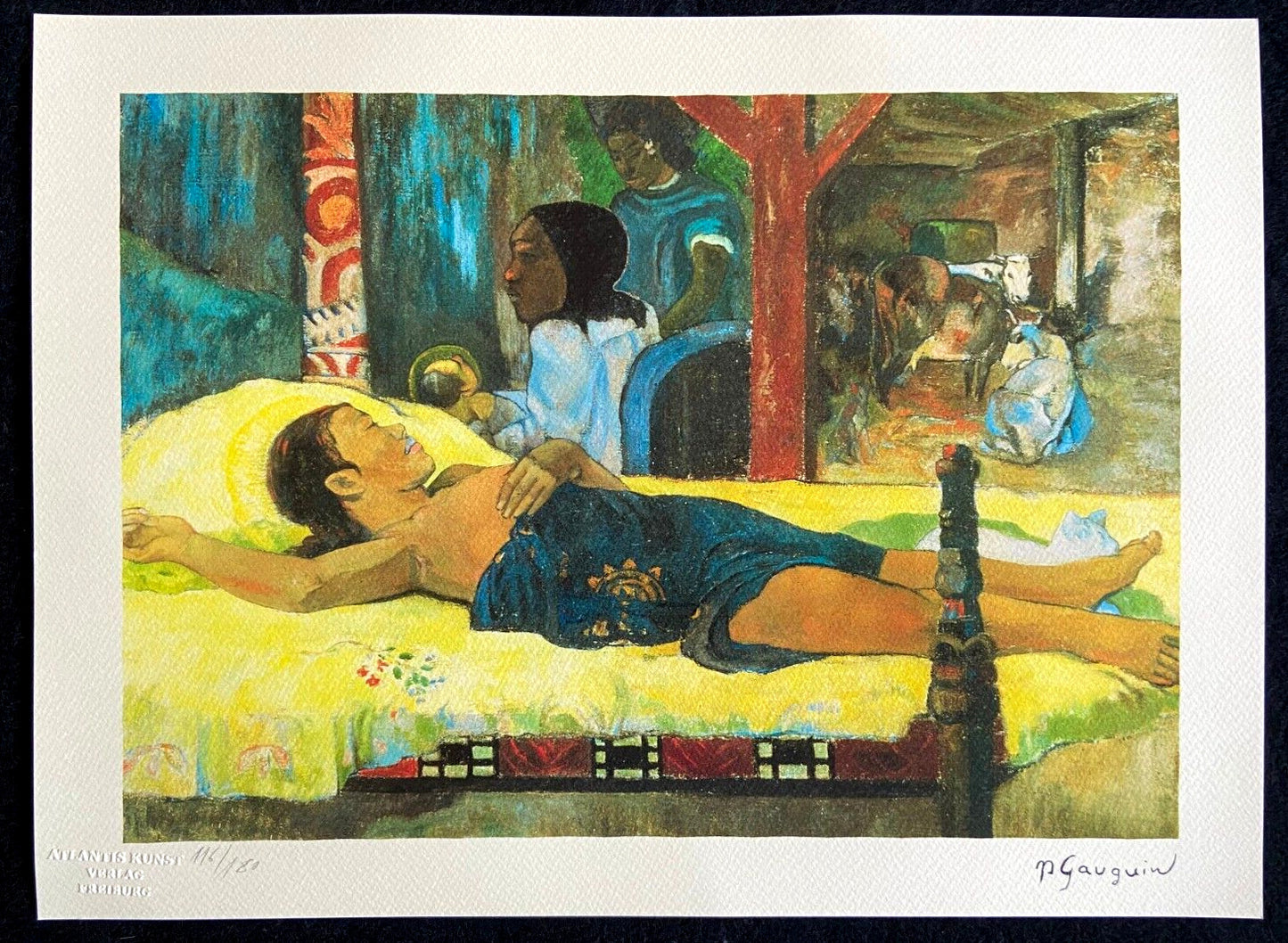 Paul Gauguin Lithograph Coa Signed Numbered By