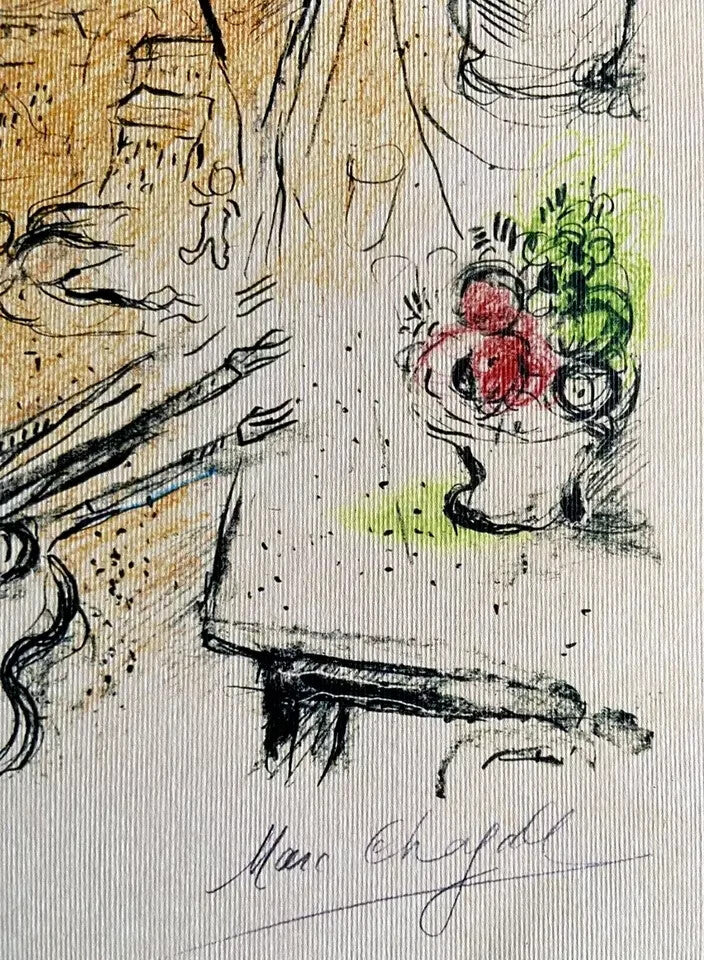 Marc Chagall Lithograph "Self