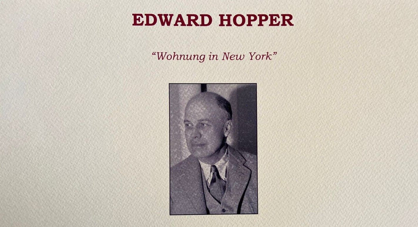 Edward Hopper Lithograph Coa Certificate Signed