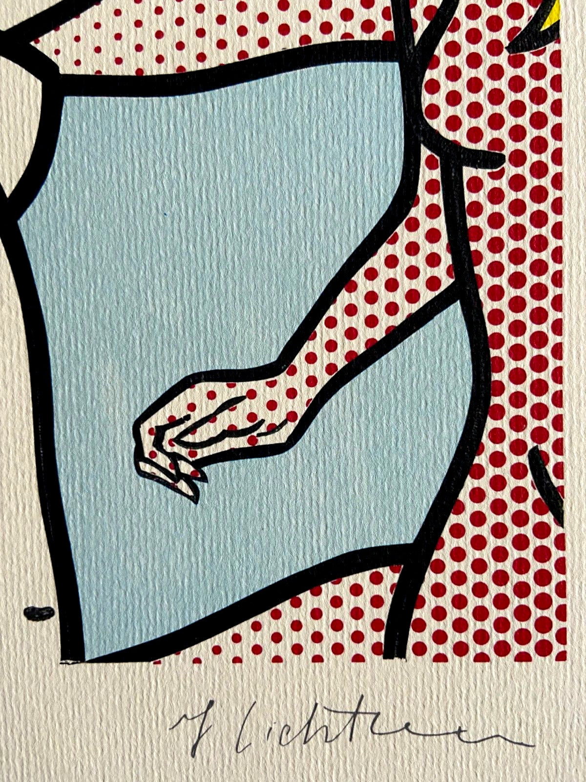 Roy Lichtenstein, Signed Coa Lithograph Limited