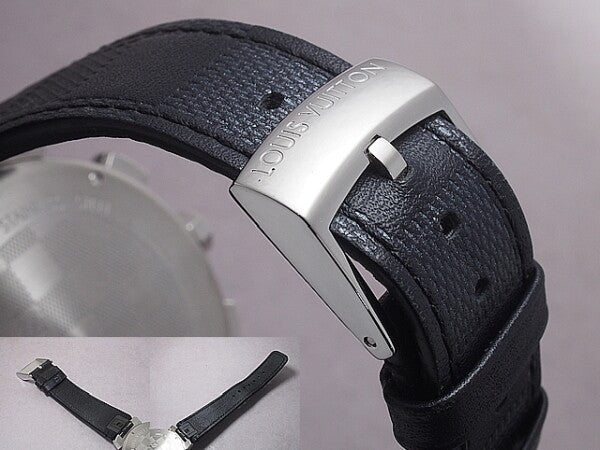 Louis Vuitton Tambour Chronograph Damier Graphite Qa094 Watch Men