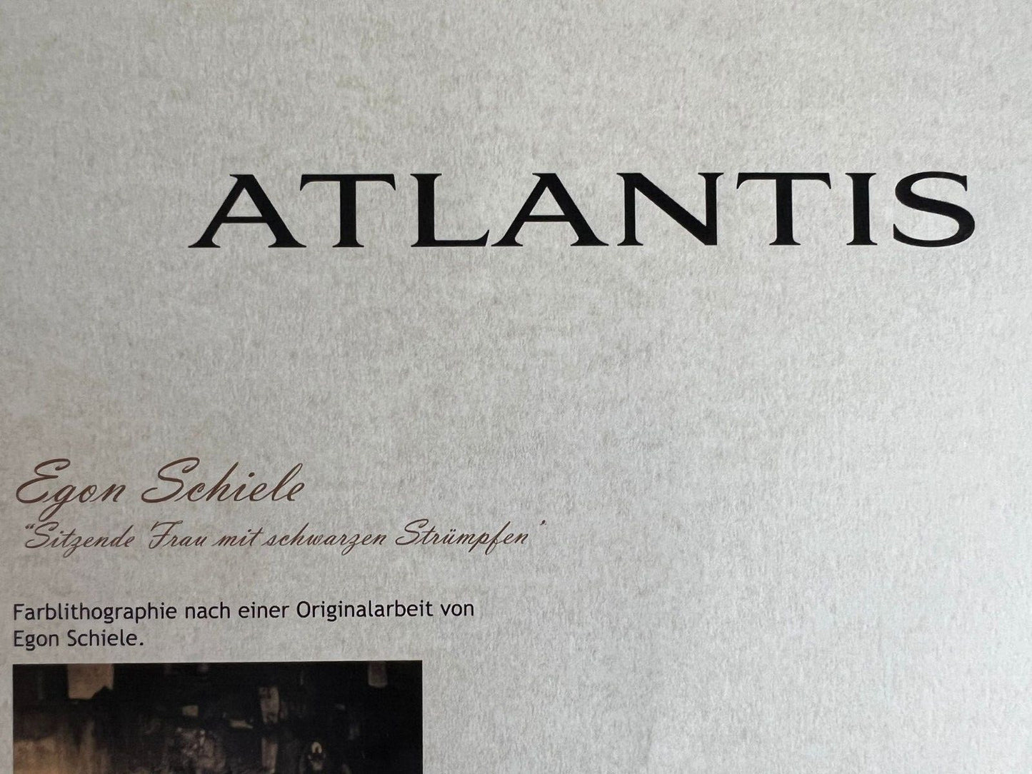 Egon Schiele Lithograph Numbered Coa