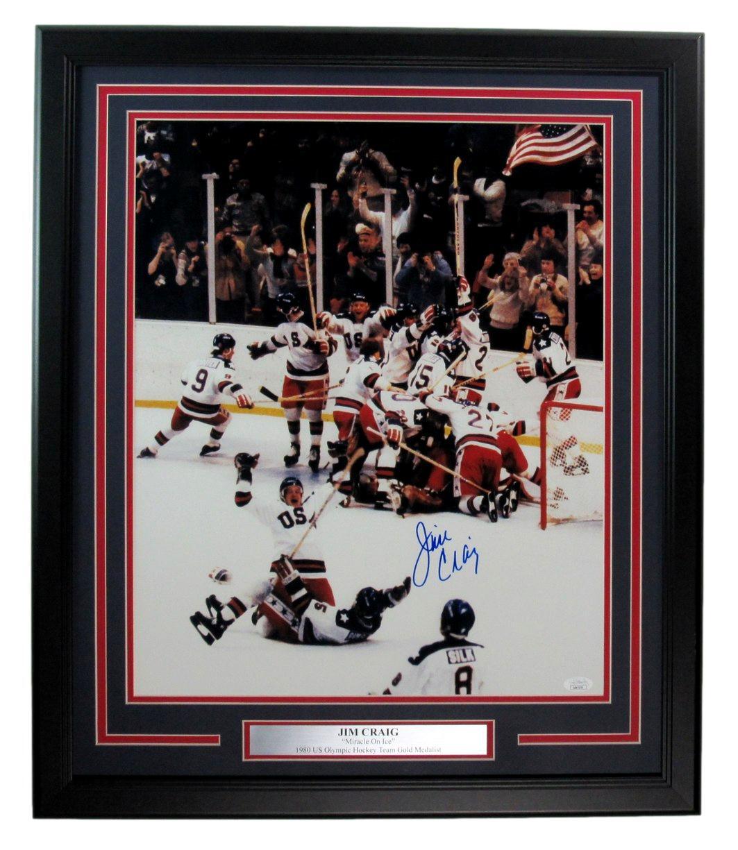 Jim Craig Usa Hockey Signed/Autographed 16X20