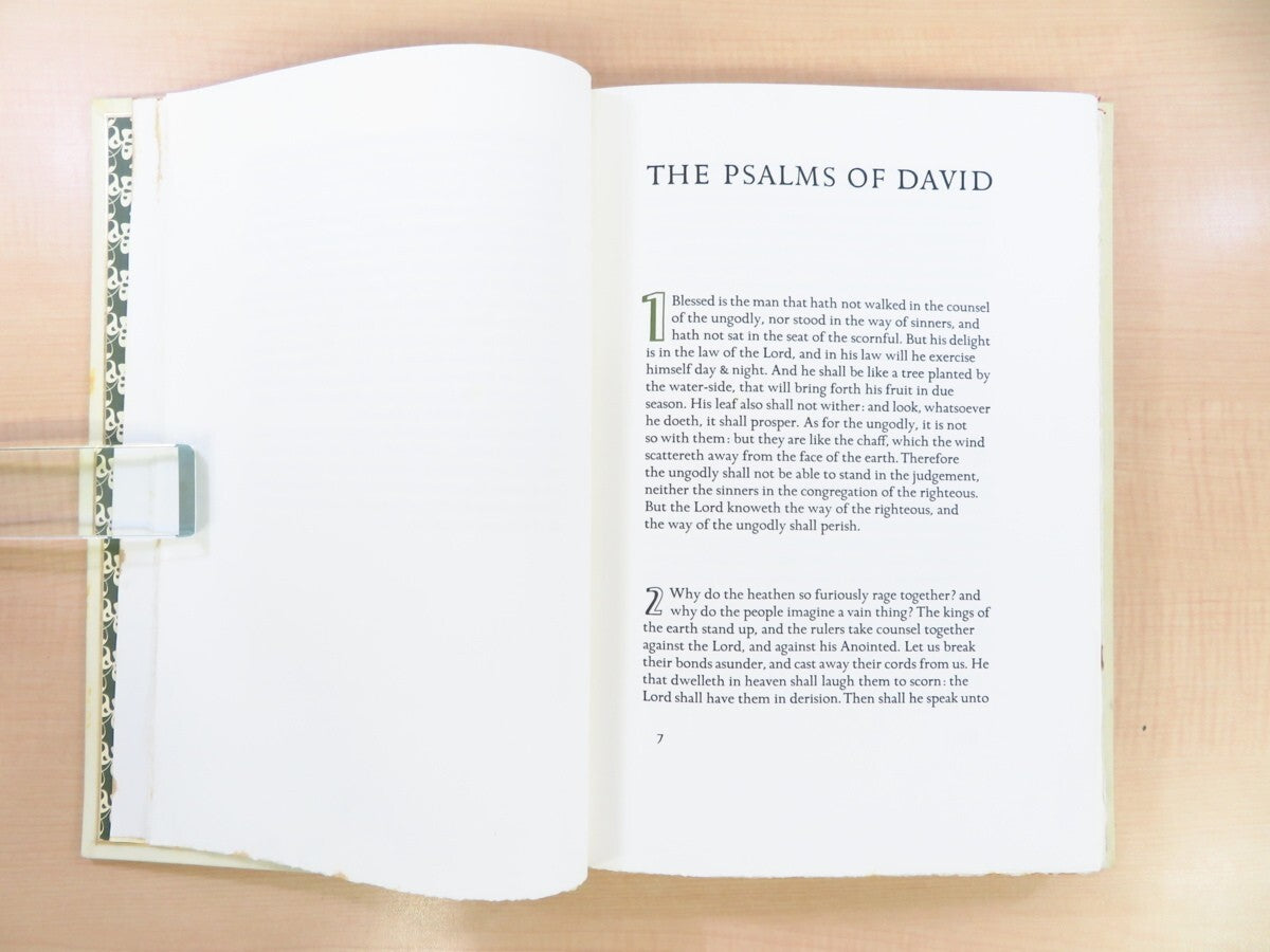 The Psalms Of David 1977 Ltd20 Leather-Bound Book