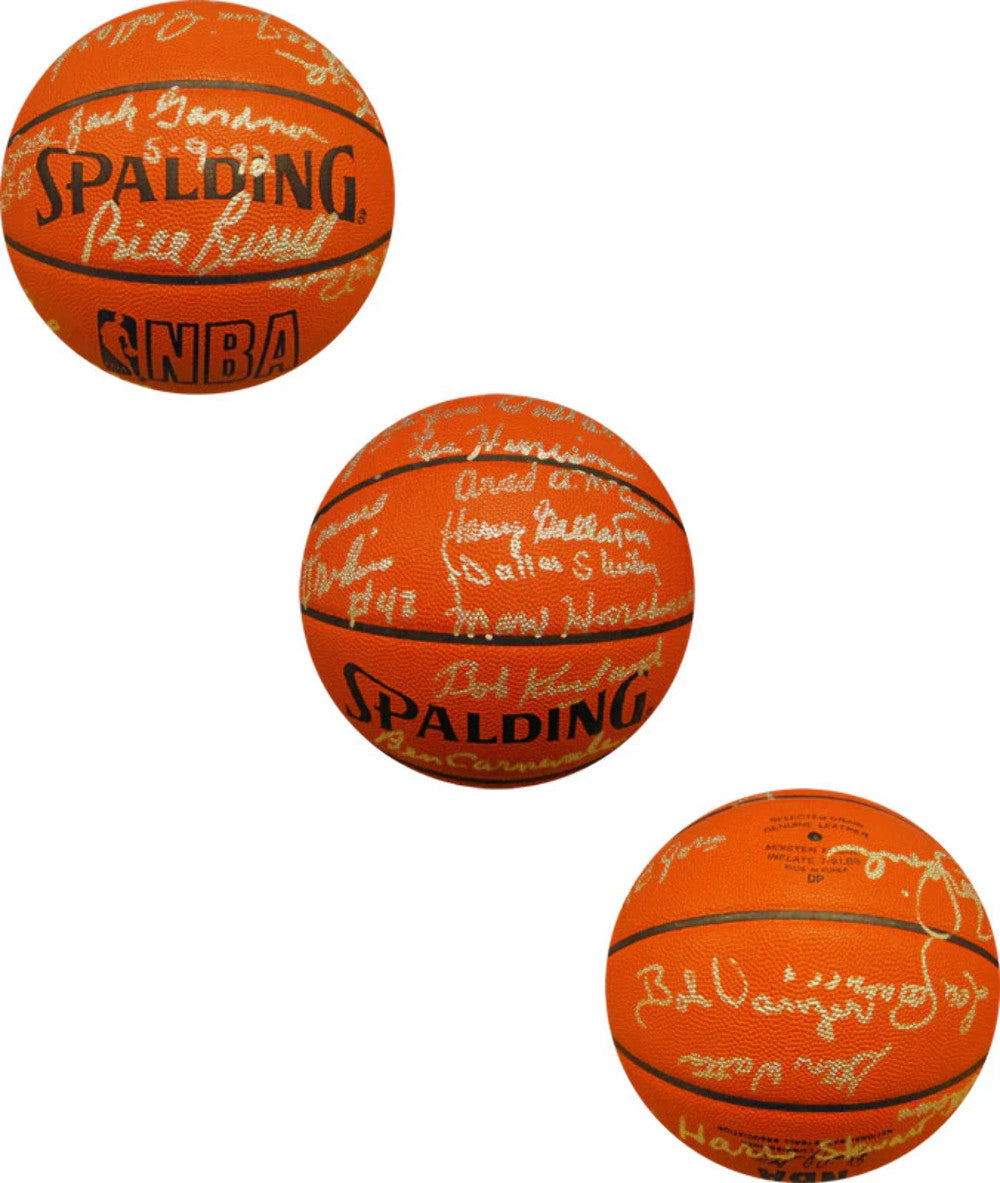 Hall Of Famers Autographed Official Leather Basketball