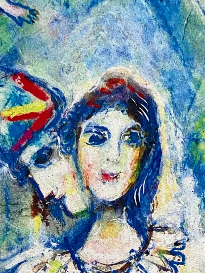 Marc Chagall Numbered Coa Lithograph Signed Op (Ren Magritte)