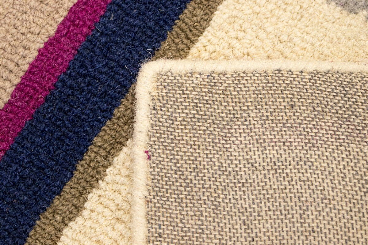 5X8 Ft Modern Hand-Tufted Rug Multicolored