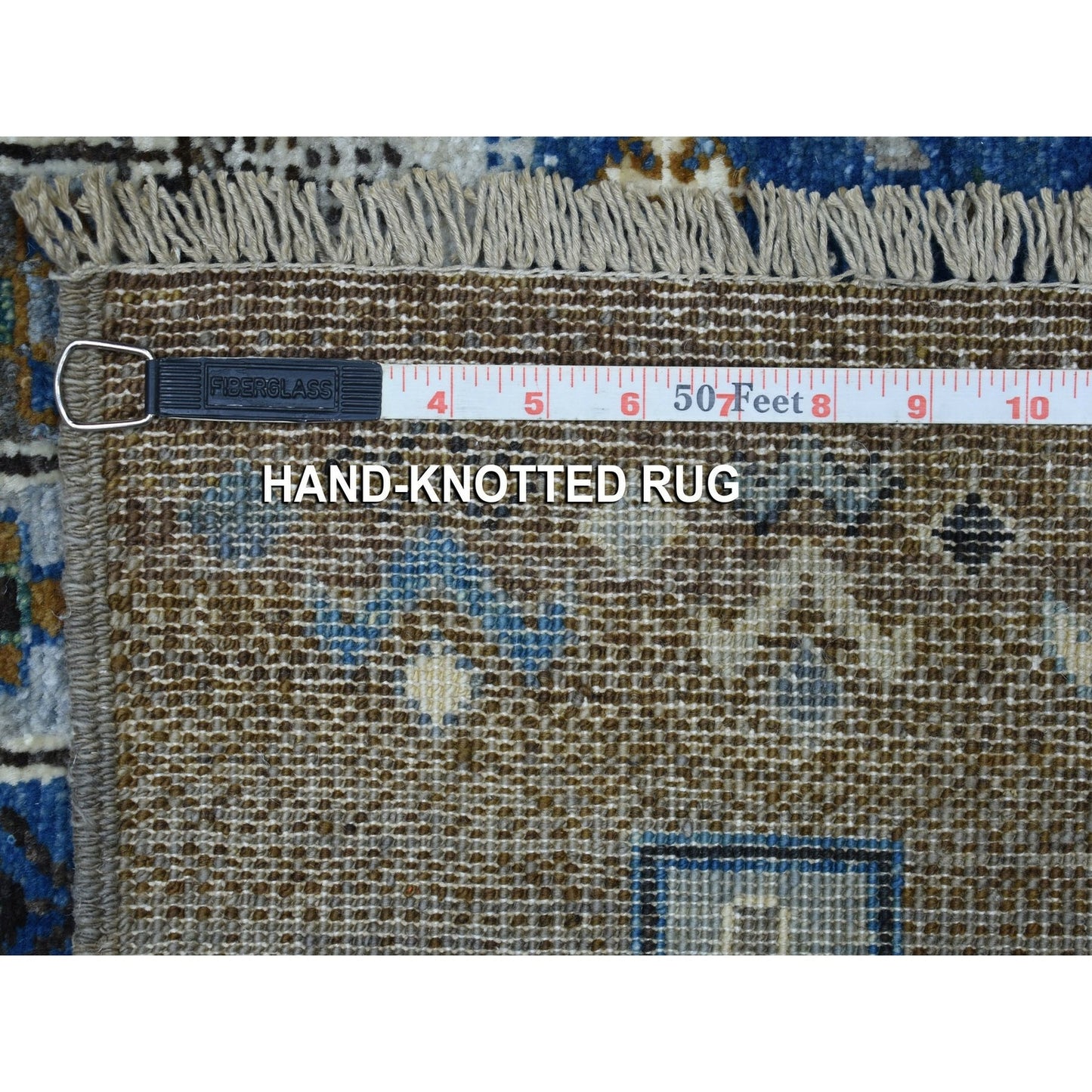 5'8"X7'10" Gray Kashkuli Gabbeh Nomadic Design Pure Wool Hand-Knotted Rug