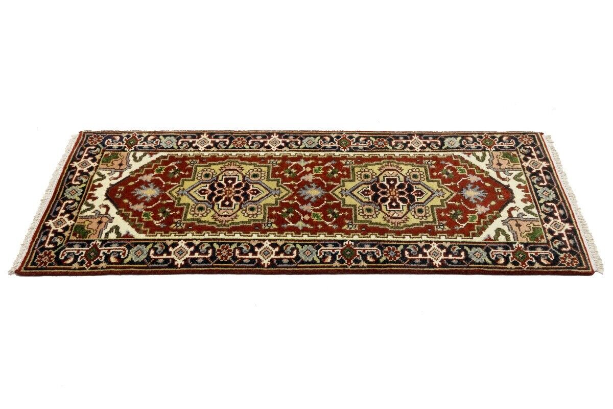 Geometric Heriz Serapi Oriental Rug Farmho Foyer