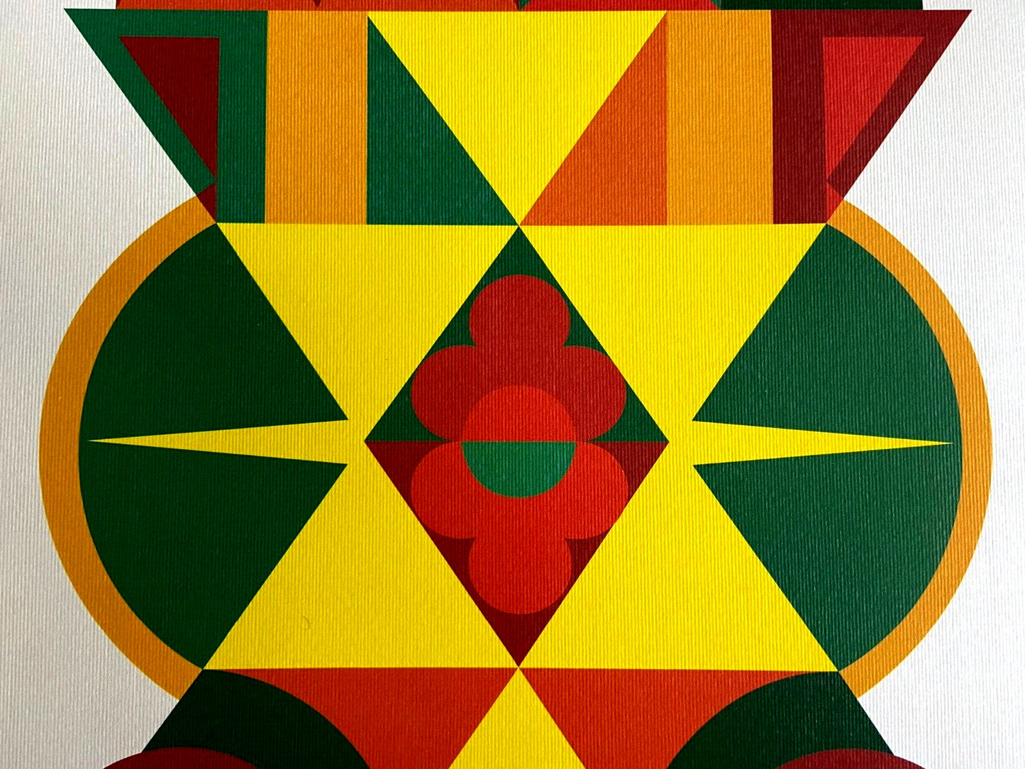 Auguste Herbin Lithograph Signed Numbered By Hand Certificate