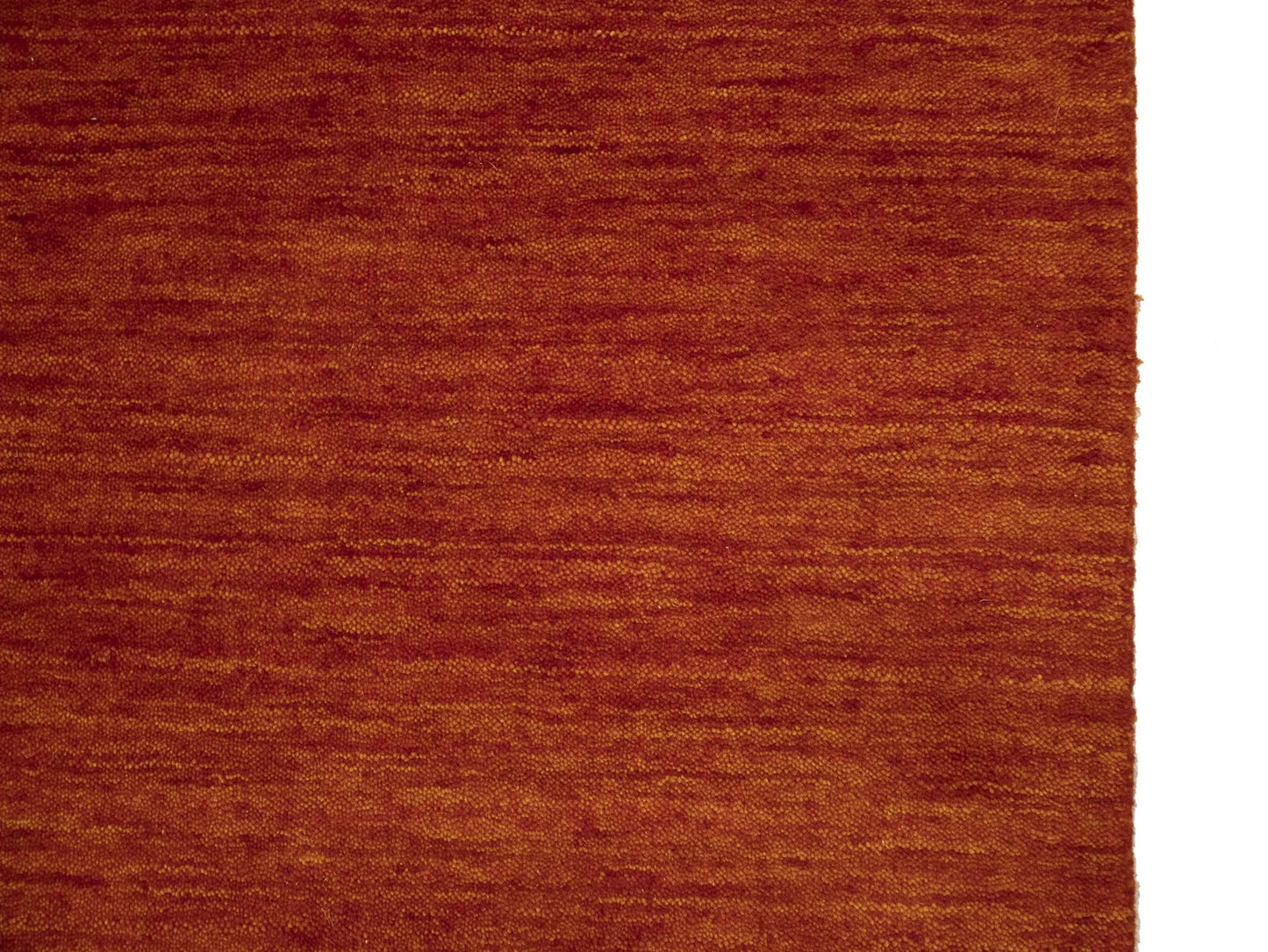 Orange Red Solid Design Hand-Loomed 3X10 Gabbeh