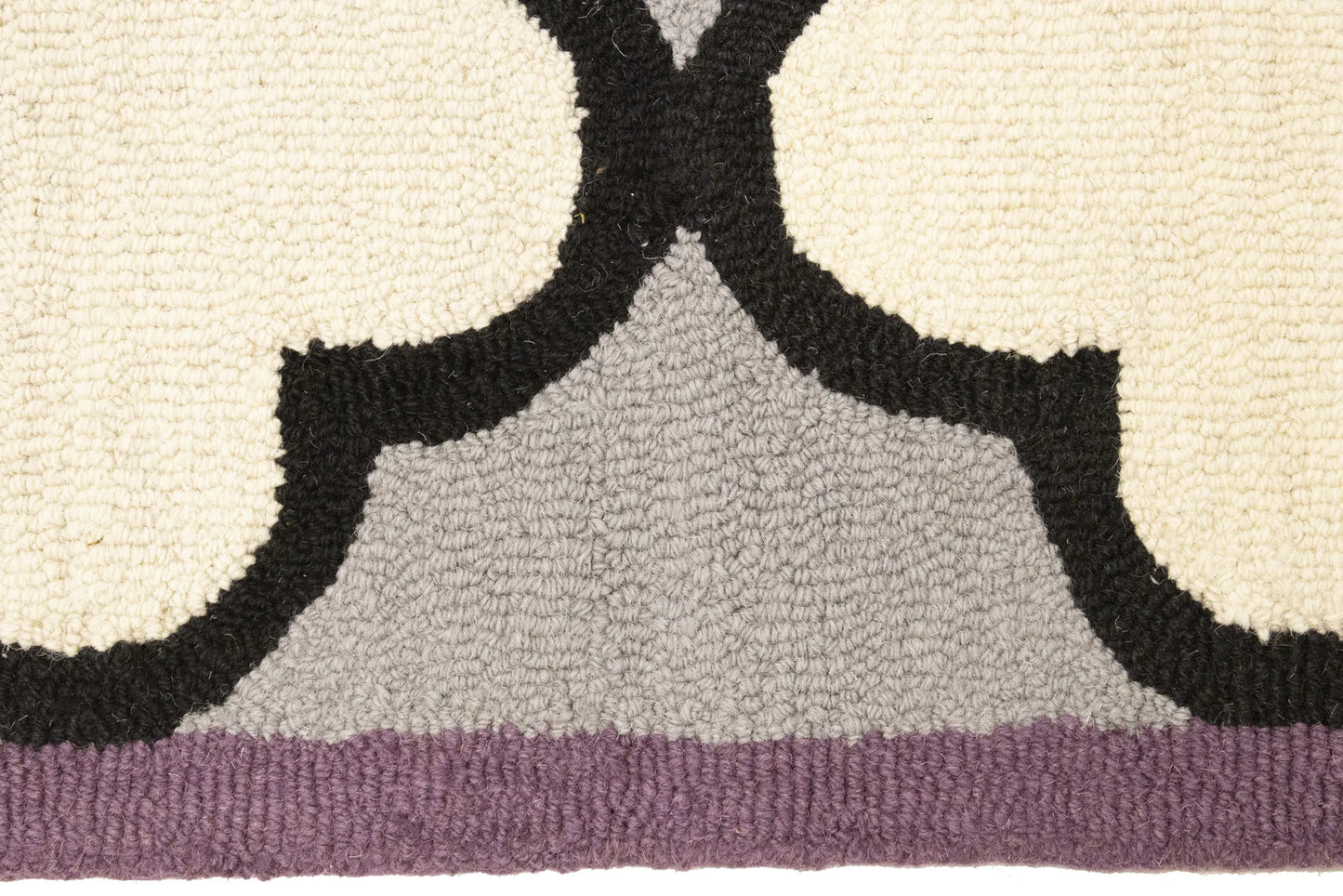Multicolored Trellis Design Wool 5X8 Hand-Tufted
